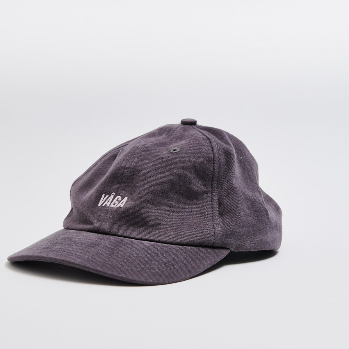 Washed Charcoal/Black Cotton Cap