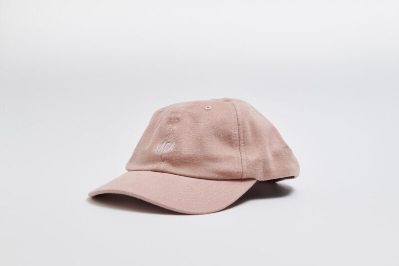 Washed Coral/Navy Blue Cotton Cap