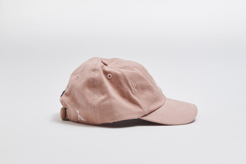 Washed Coral/Navy Blue Cotton Cap - Billede 4