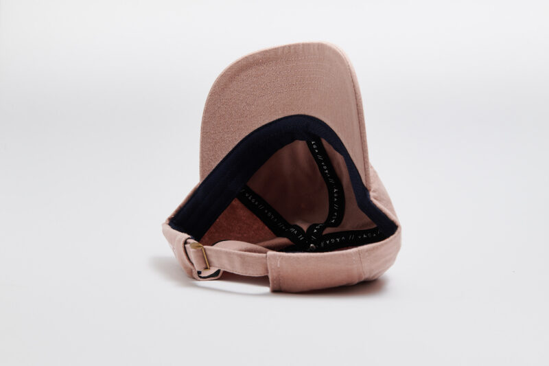 Washed Coral/Navy Blue Cotton Cap - Billede 6